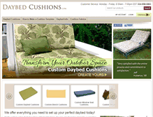 Tablet Screenshot of daybedcushions.com